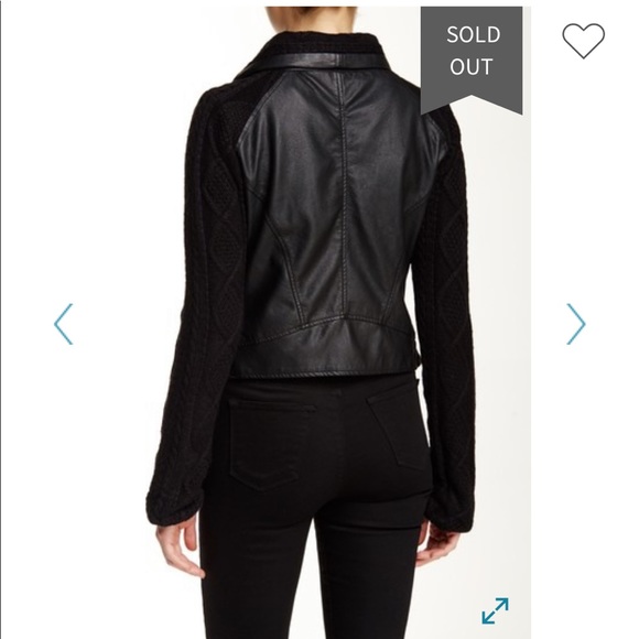 NEW VINTAGE HAVANA Black Leather Moto Jacket Med - Picture 6 of 8